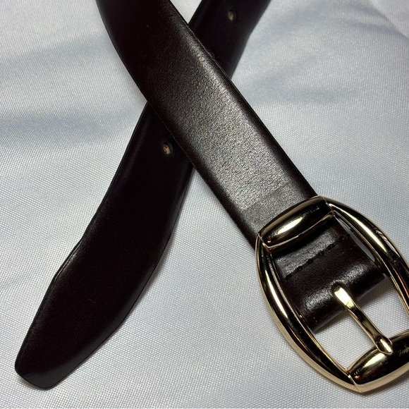 Women’s Dark Brown Leather Belt Size Small